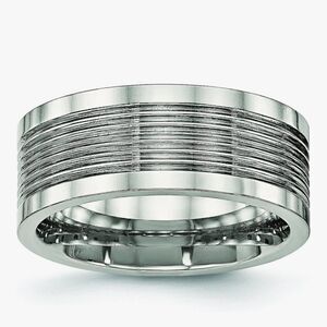 🆕️💍Steeltime Stainless Steel Wedding Band/Ring, Sz 11
